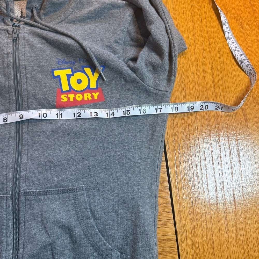 Gray size XSmall Toy Story Disney Parks full zip sweatshirt. - Picture 5 of 6